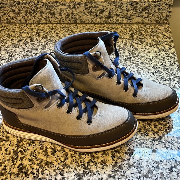 Cole Haans light gray waterproof boots - Picture 2 of 14